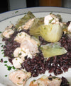 foto ricetta Riso nero con carciofi e salmone 