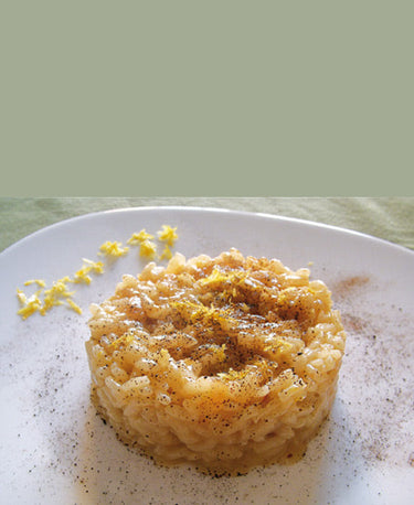 foto ricetta Risotto al limone e liquirizia 
