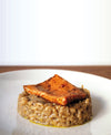 foto ricetta Riso al caffè con trota salmonata alla confettura di arance 