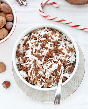 foto ricetta Riso Basmati con lenticchie (mejadra) 