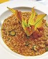 COURGETTE FLOWER AND SEASONAL VEGETABLE RISOTTO 