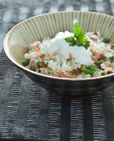 foto ricetta Riso con uva sultanina e yogurt 