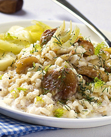 foto ricetta Riso castagne e finocchi 