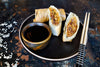 STICKY PORK SPRING ROLLS WITH LONG GRAIN RICE 