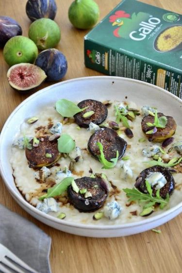 FIG, PISTACHIO & GORGONZOLA RISOTTO 