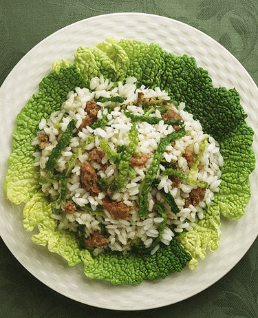 foto ricetta Riso e verza, salsicce e Parmigiano-Reggiano 