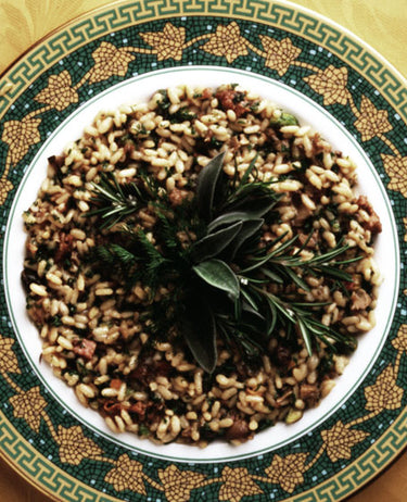 foto ricetta Riso con anatra e pistacchi 