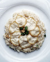 foto ricetta Riso con provola affumicata, pistacchi e noci 
