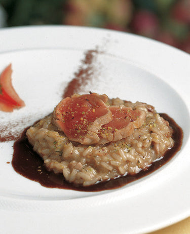 foto ricetta Riso Carnaroli con maialino al cacao di Modica 