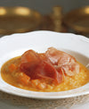 CREAMY RISOTTO WITH LOCAL HAM AND CHOPPED PUMPKIN 