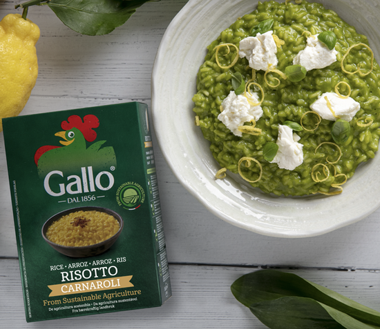 WILD GARLIC, LEMON & RICOTTA RISOTTO 