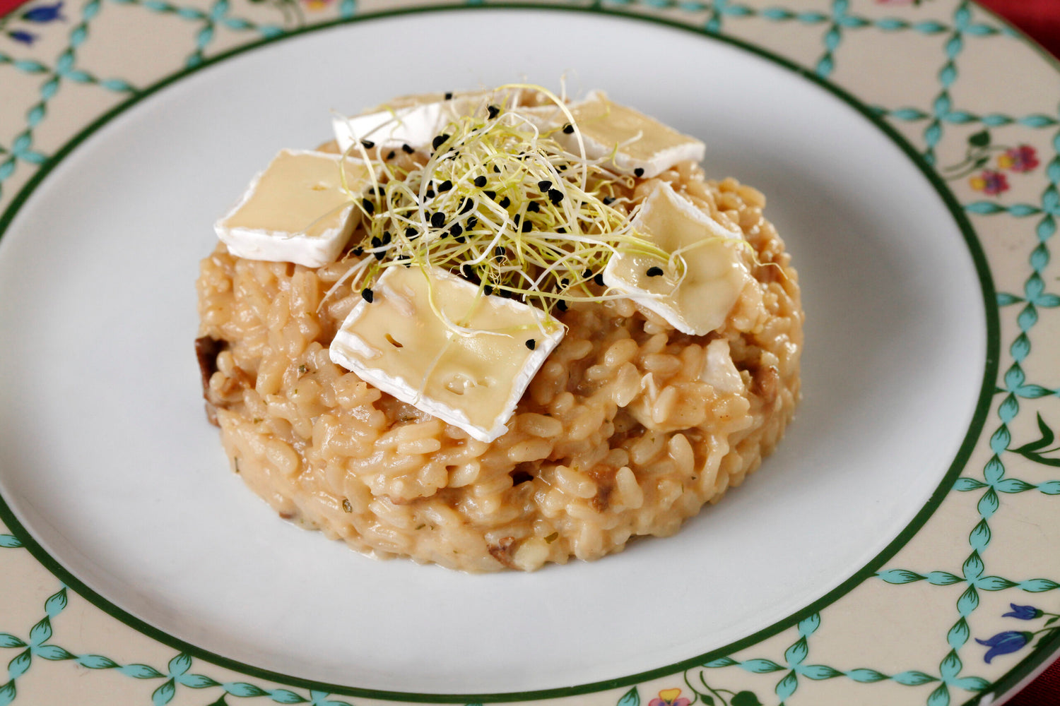 STEINPILZ-RISOTTO MIT BRIE-KÄSE 