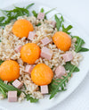 RISO GALLO BLOND INTEGRALE CON MELONE E PROSCIUTTO 