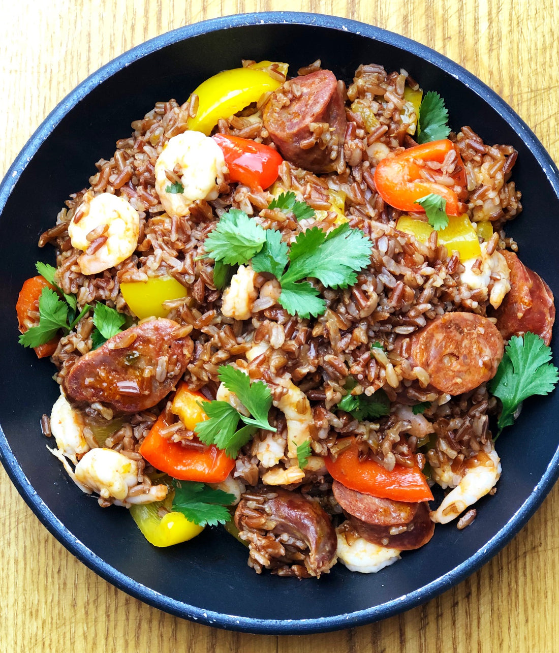 PRAWN AND CHORIZO RED RICE JAMBALAYA 