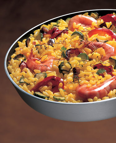 Arroz de verduras y gambas 