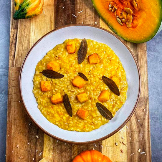Risotto de calabaza y salvia 