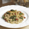 RISOTTO DE ESPÁRRAGOS Y HABAS CON MASCARPONE, LIMÓN Y MENTA 